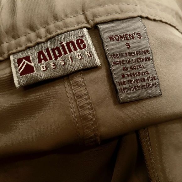 ALPINE DESIGN Juniors Casual Pants Slacks 9 Tan Light Brown Never Worn - Picture 8 of 8